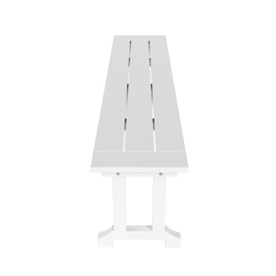 Banc de terrasse extérieur Polytrends Laguna en PEHD toutes saisons 65