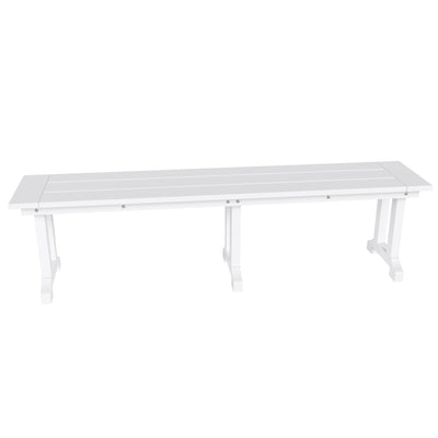 Banc de terrasse extérieur Polytrends Laguna en PEHD toutes saisons 65