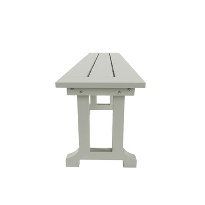 Banc de terrasse extérieur Polytrends Laguna en PEHD toutes saisons 65