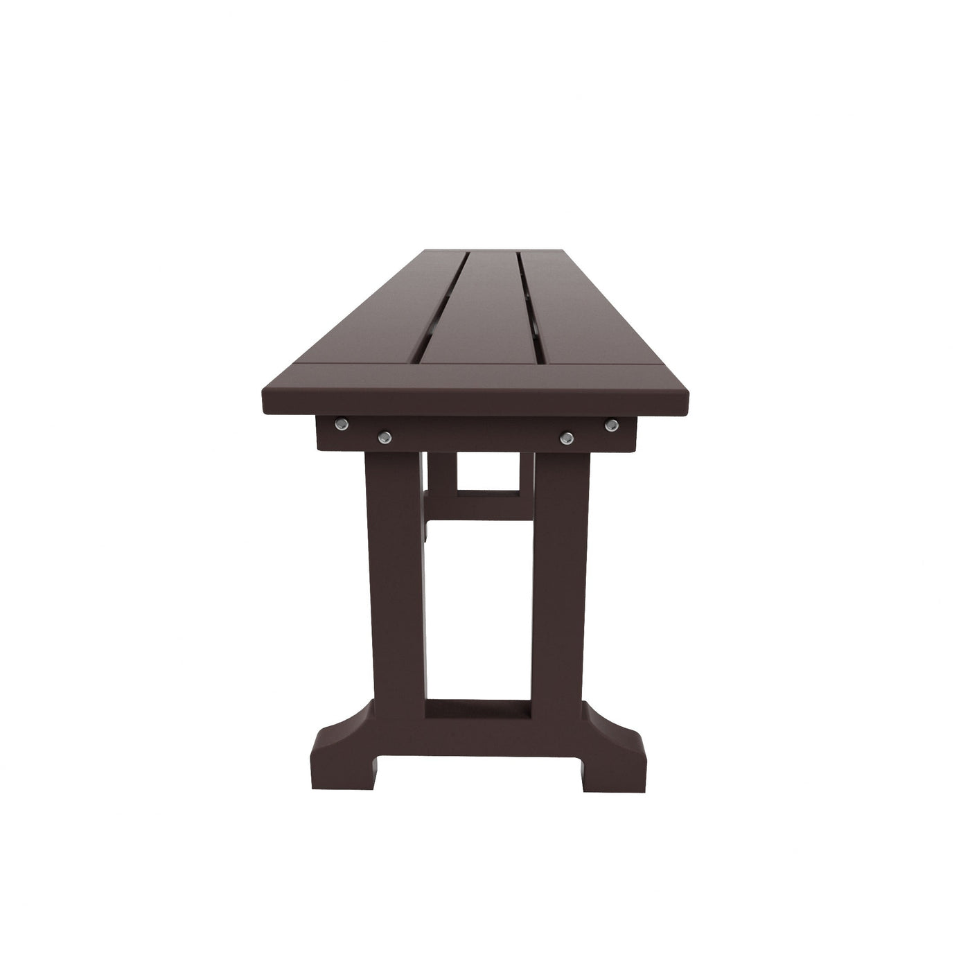 Banc de terrasse extérieur Polytrends Laguna en PEHD toutes saisons 65