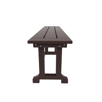 Banc de terrasse extérieur Polytrends Laguna en PEHD toutes saisons 65