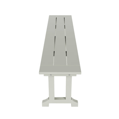 Banc de terrasse extérieur Polytrends Laguna en PEHD toutes saisons 65