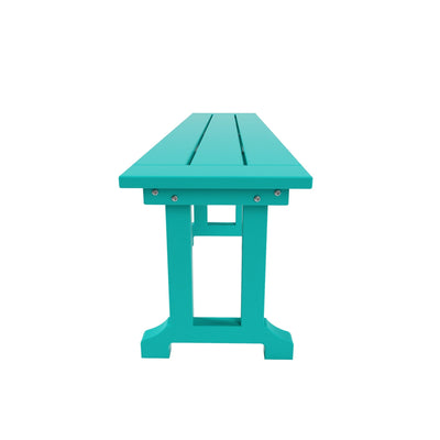 Banc de terrasse extérieur Polytrends Laguna en PEHD toutes saisons 65