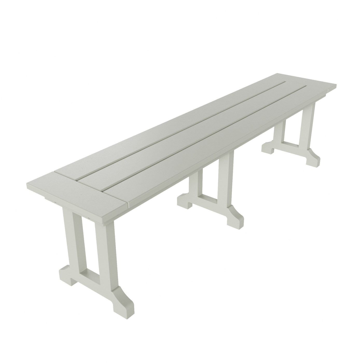 Banc de terrasse extérieur Polytrends Laguna en PEHD toutes saisons 65