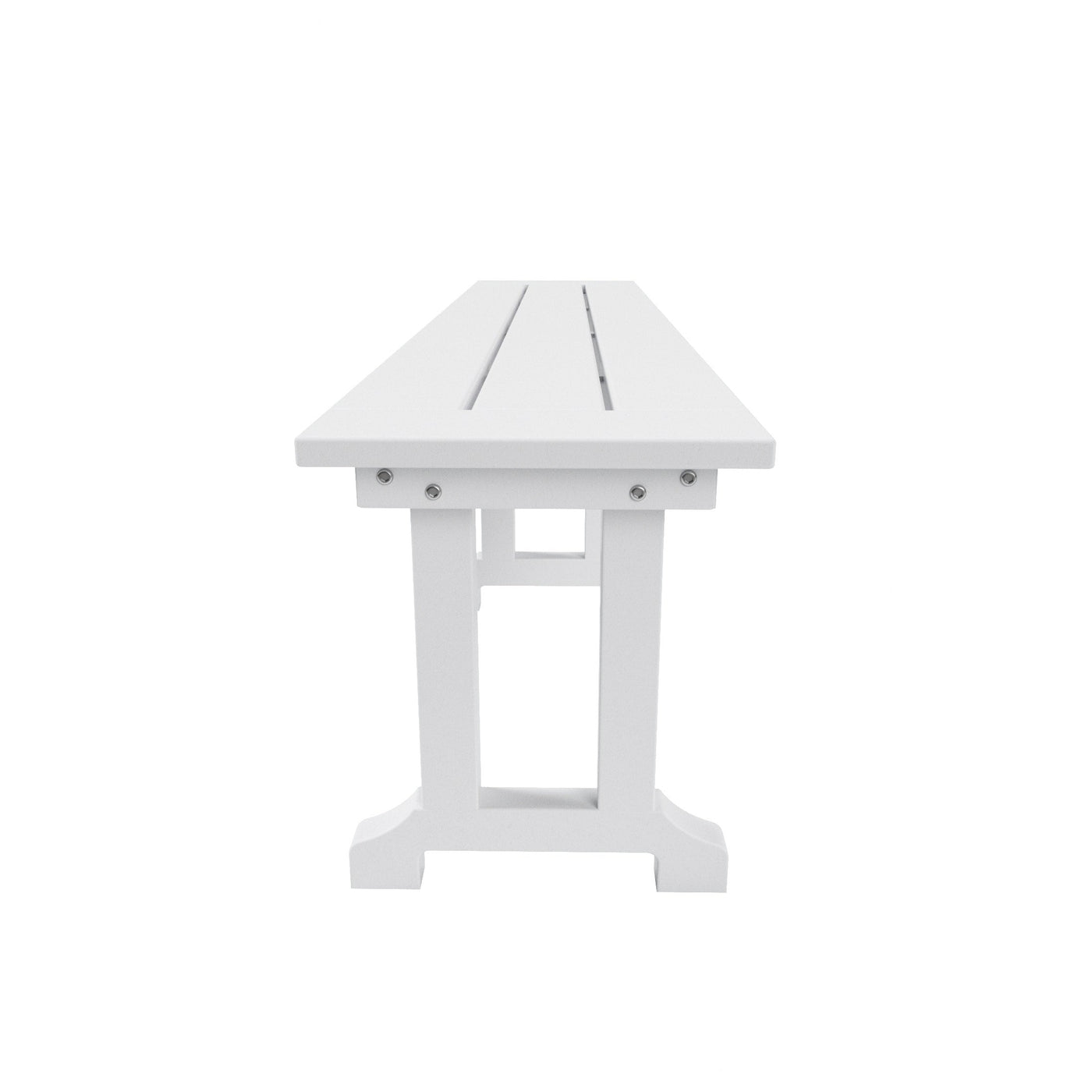 Banc de terrasse extérieur Polytrends Laguna en PEHD toutes saisons 65