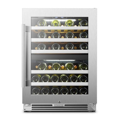 Refroidisseur à vin à compresseur double zone LanboPro 24 pouces 44 bouteilles