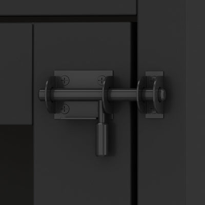 Cage d'angle pour 2 chiens, grande taille, en forme de L, 58,7 x 41,1 cm