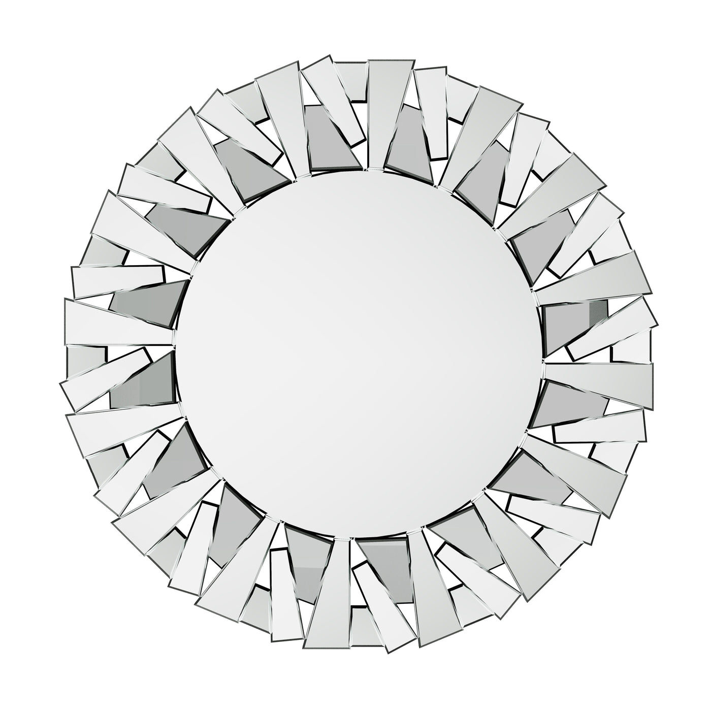 Grands miroirs décoratifs ronds, miroirs muraux en verre artistique, miroirs d'appoint - 32 po L x 32 po H
