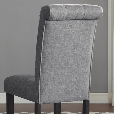 Chaise de salle à manger capitonnée en bois massif Leviton de Roundhill Furniture (lot de 2)