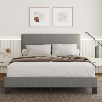 Cadre de lit plateforme rembourré réglable Lifezone Queen Size