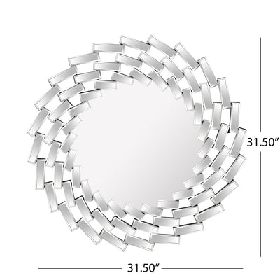 Miroir mural Lileas Glam par Christopher Knight Home - Argent