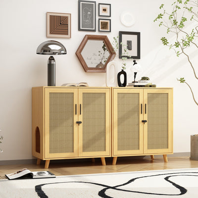 Enceinte de bac à litière pour chat Meubles Table d'appoint Canapé Table