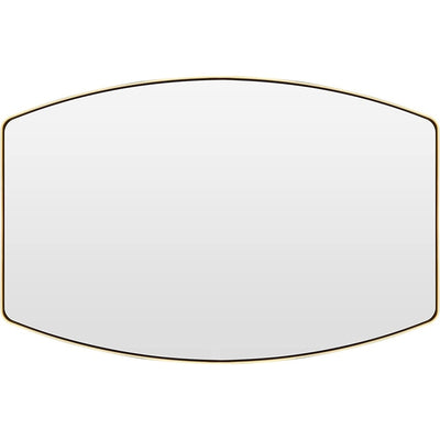 Miroir mural oblong en métal MacLuu