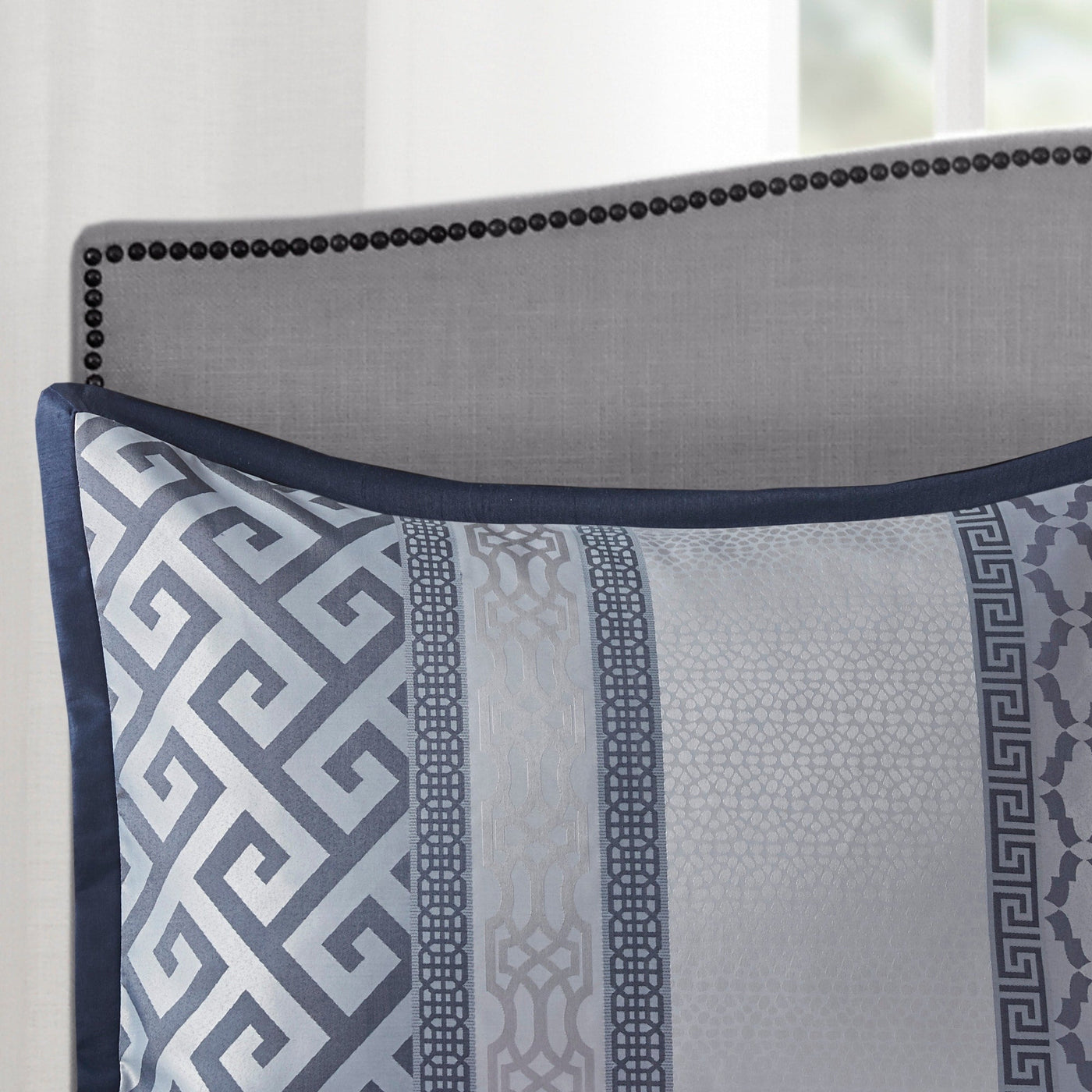Ensemble de couette jacquard géométrique Madison Park Christian 7 pièces
