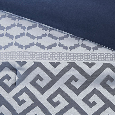 Ensemble de couette jacquard géométrique Madison Park Christian 7 pièces