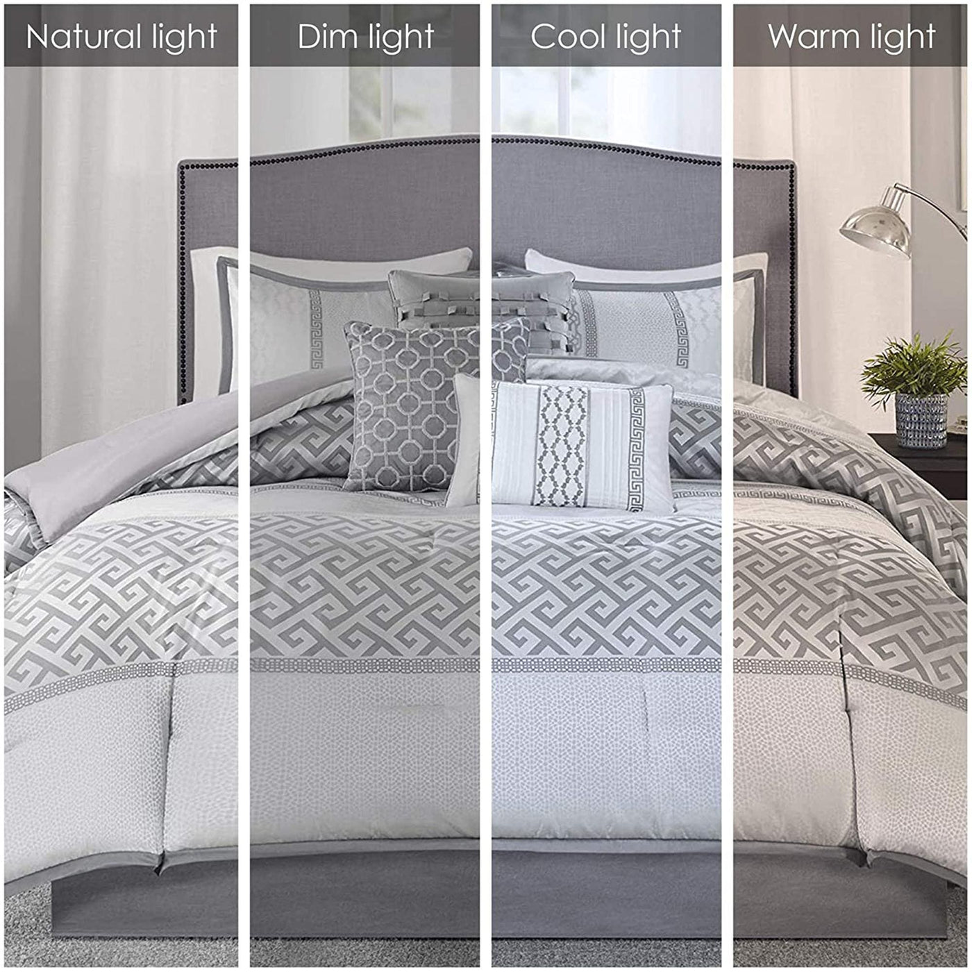 Ensemble de couette jacquard géométrique Madison Park Christian 7 pièces