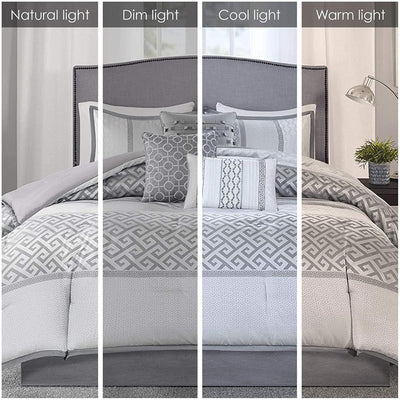 Ensemble de couette jacquard géométrique Madison Park Christian 7 pièces