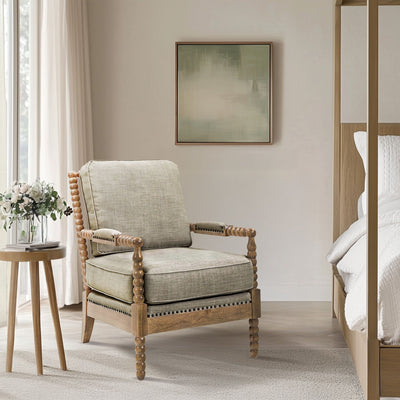 Fauteuil à cadre en bois tourné Madison Park Donohue