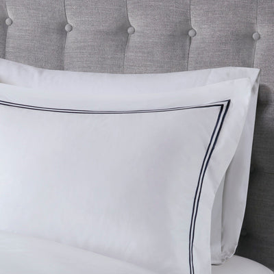 Parure de lit Madison Park Signature 500 fils au pouce carré, 100 % satin de coton brodé, collection de luxe