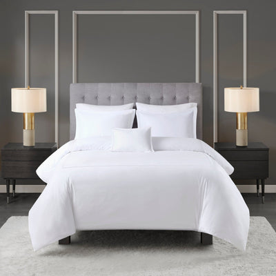 Parure de lit Madison Park Signature 500 fils au pouce carré, 100 % satin de coton brodé, collection de luxe