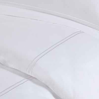 Parure de lit Madison Park Signature 500 fils au pouce carré, 100 % satin de coton brodé, collection de luxe