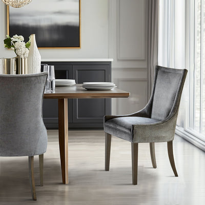 Chaises de salle à manger rembourrées Madison Park Signature Ultra avec pieds en bois (lot de 2) - N/A
