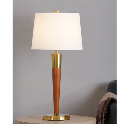 Lampes de table en bois dur Manhattan 30 (lot de 2)