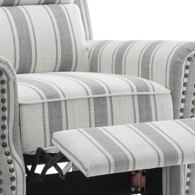 Fauteuils inclinables manuels avec garniture cloutée