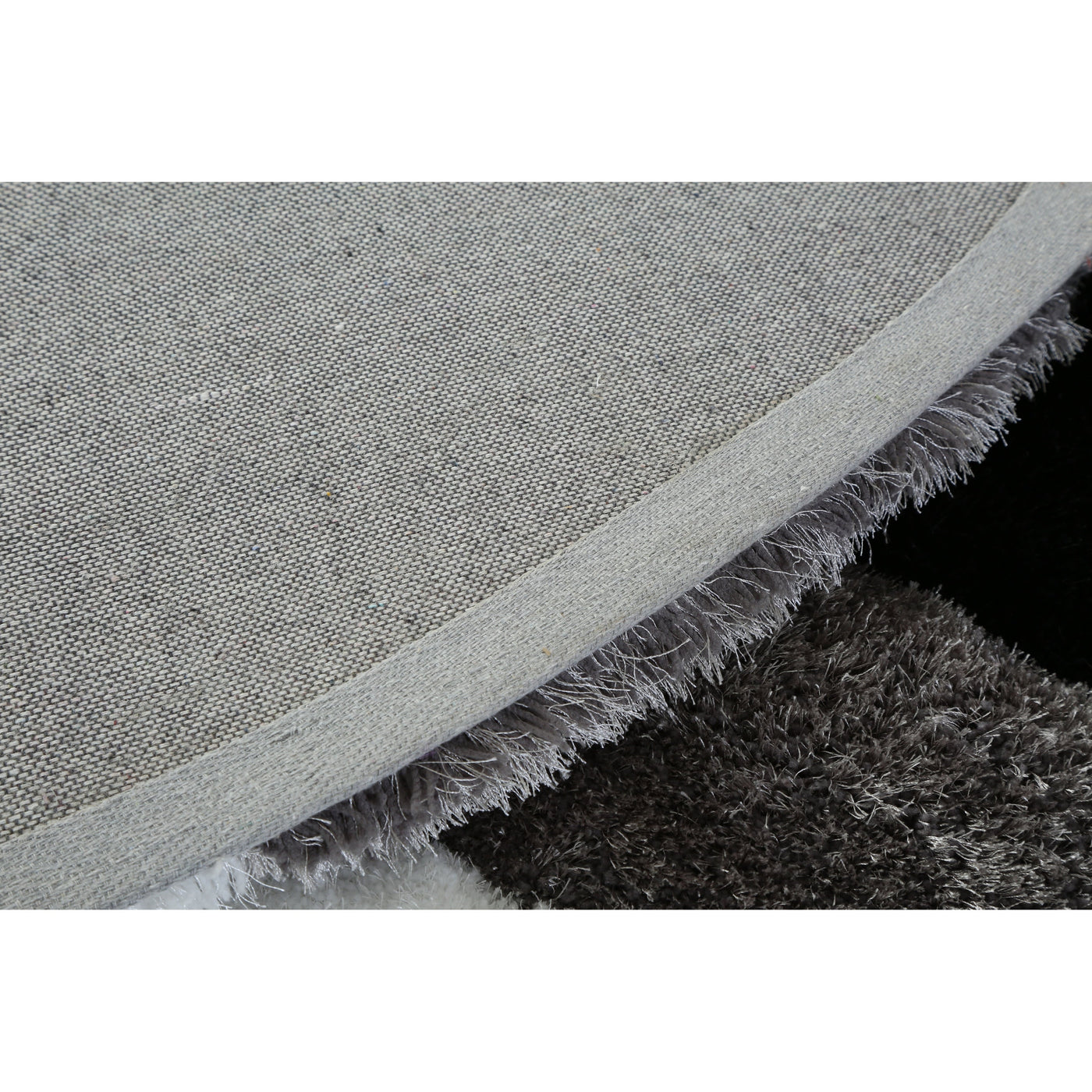 Tapis à poils longs Mateos au design abstrait