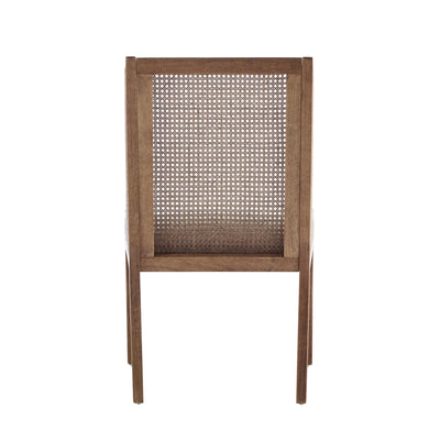 Chaises de salle à manger rembourrées en rotin et bois Maurers (lot de 2) par Christopher Knight Home