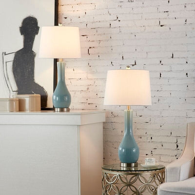 Ensemble de lampes de table en céramique 28,5 avec USB (lot de 2)