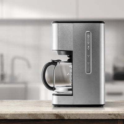 Cafetière filtre Melitta Aroma Tocco Plus 12 tasses, eau chaude et eau glacée, avec carafe en verre et écran tactile