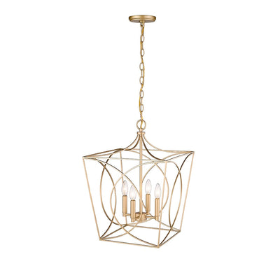 Luminaire suspendu Millennium Lighting Tracy à 4 lumières, disponible en plusieurs finitions