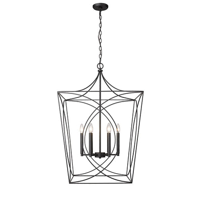 Luminaire suspendu Millennium Lighting Tracy à 4 lumières, disponible en plusieurs finitions