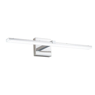 Applique murale linéaire à LED chromée minimaliste à intensité variable