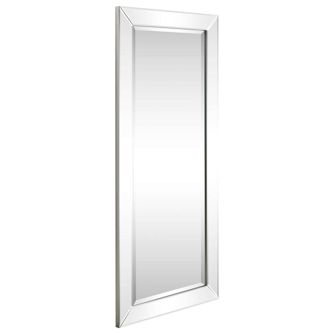 Miroir mural rectangulaire biseauté transparent HD pour salle de bain, coiffeuse et chambre à coucher, 3 tailles