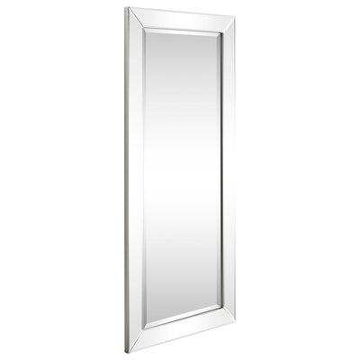 Miroir mural rectangulaire biseauté transparent HD pour salle de bain, coiffeuse et chambre à coucher, 3 tailles