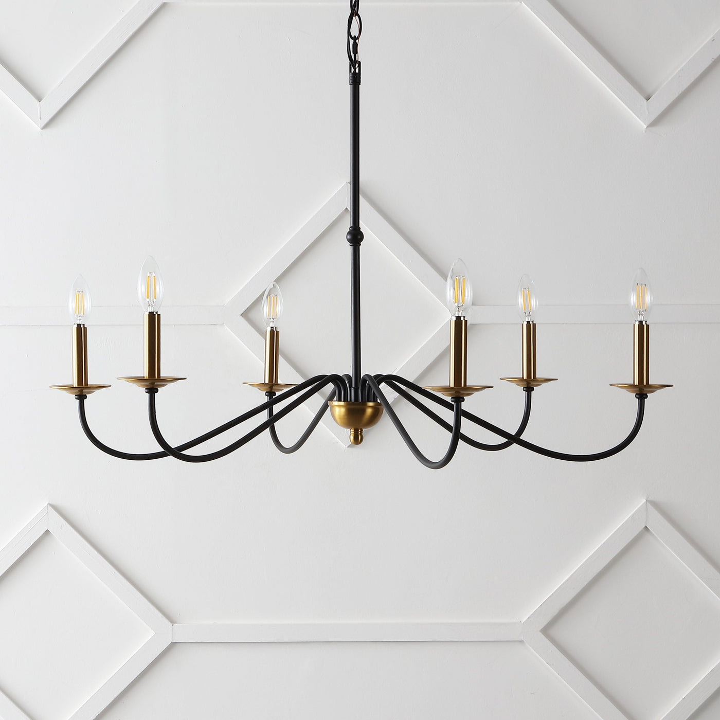 Lustre LED en fer à 6 lumières, 34,75 $, par JONATHAN Y
