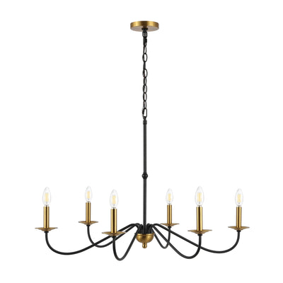Lustre LED en fer à 6 lumières, 34,75 $, par JONATHAN Y