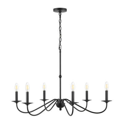 Lustre LED en fer à 6 lumières, 34,75 $, par JONATHAN Y