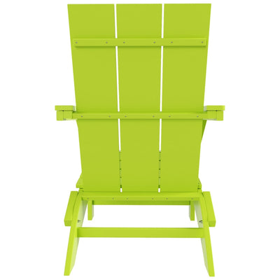 Chaise Adirondack pliante Polytrends Shoreside moderne et écologique, idéale pour les commerces et les résidences, toutes saisons