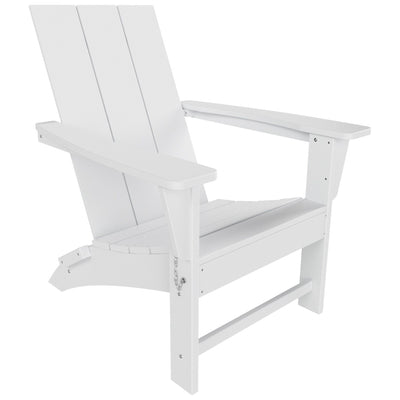 Chaise Adirondack pliante Polytrends Shoreside moderne et écologique, idéale pour les commerces et les résidences, toutes saisons