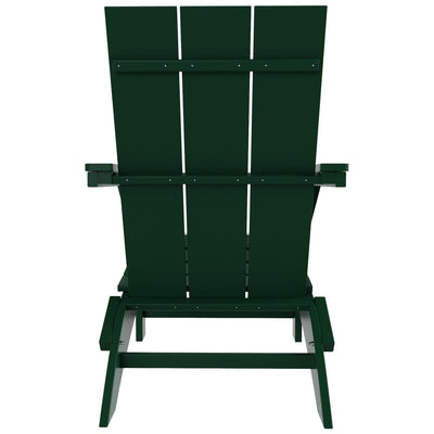 Chaise Adirondack pliante Polytrends Shoreside moderne et écologique, idéale pour les commerces et les résidences, toutes saisons