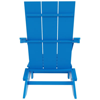 Chaise Adirondack pliante Polytrends Shoreside moderne et écologique, idéale pour les commerces et les résidences, toutes saisons