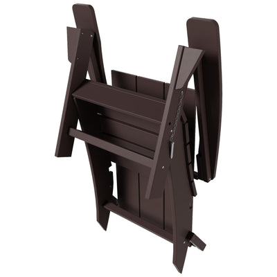 Chaise Adirondack pliante Polytrends Shoreside moderne et écologique, idéale pour les commerces et les résidences, toutes saisons