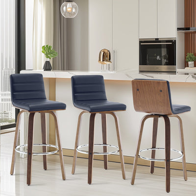 Tabourets de bar/comptoir pivotants en similicuir 26/29, lot de 2/3