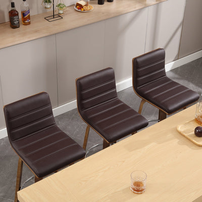 Tabourets de bar/comptoir pivotants en similicuir 26/29, lot de 2/3