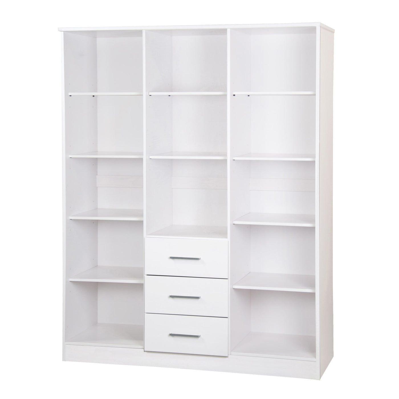 Armoire penderie 3 portes Cosmo 100 % bois massif de Palace Imports avec portes en bois massif ou en miroir