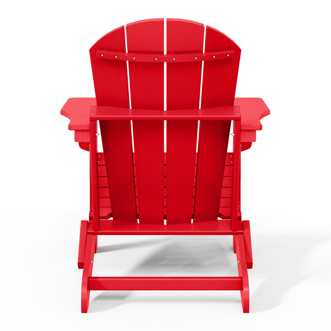 Chaise pliante Adirondack Polytrends Laguna résistante à la décoloration et aux intempéries pour patio extérieur