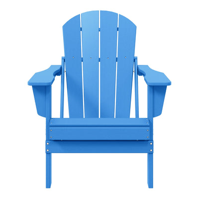 Chaise pliante Adirondack Polytrends Laguna résistante à la décoloration et aux intempéries pour patio extérieur